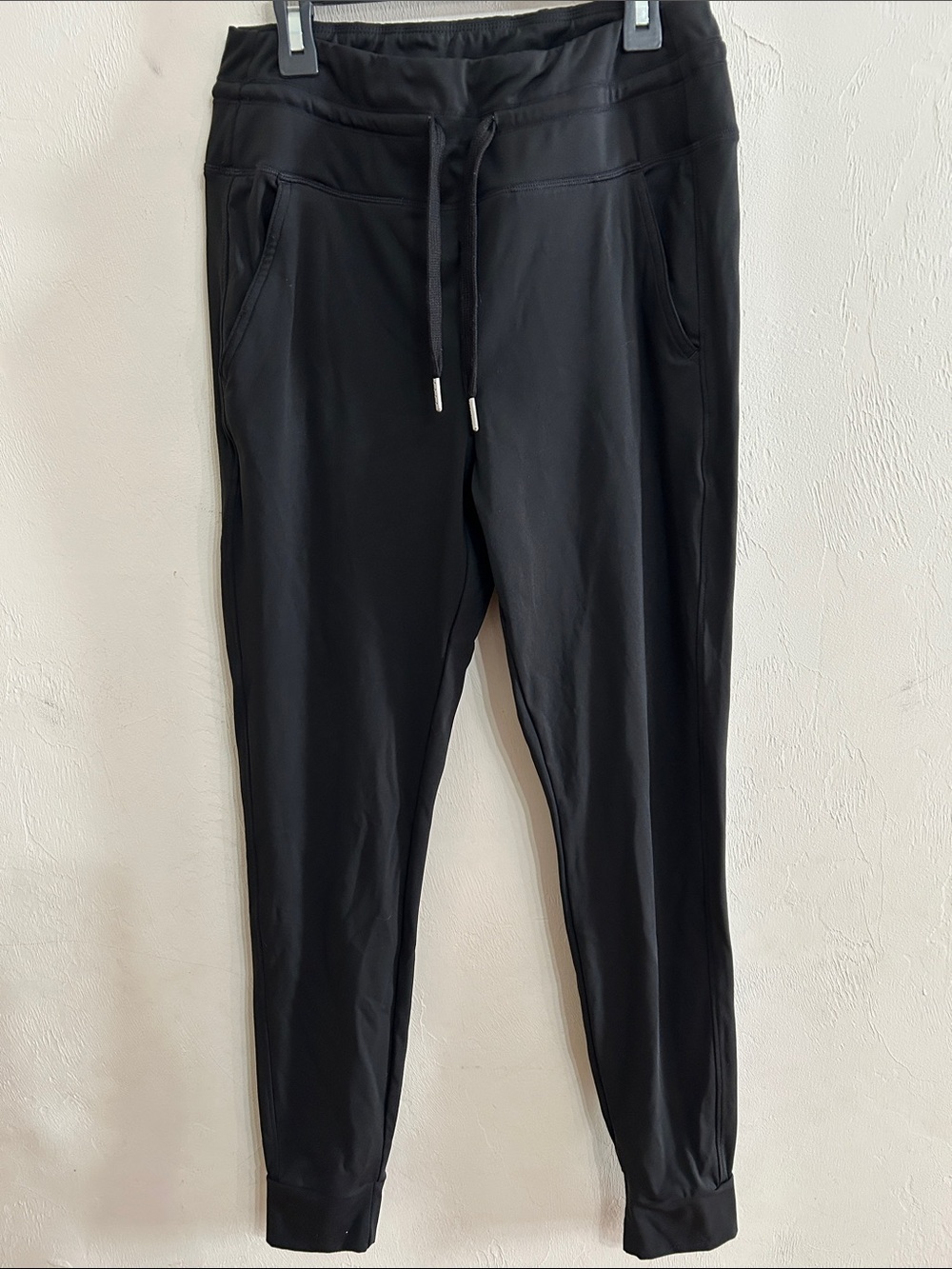 HALARA Black Slim Drawstring Jogger Pants Gym M